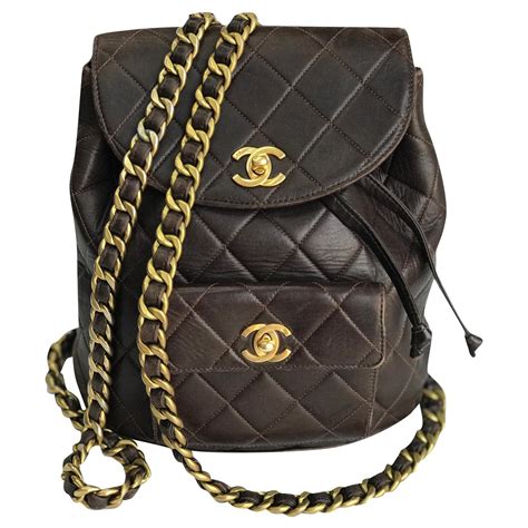 chanel brown bag|chanel backpack brown.